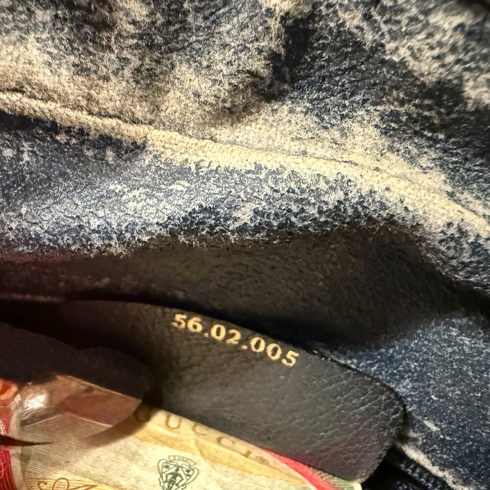 VINTAGE - GUCCI/Blue Web GG Crossbody Bag w Dust Bag (Accessory Collection) - Picture 7 of 10